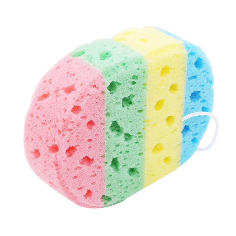 Уход за кожей мочалка Красочные удобные тела губка для душа МАССАЖ купальная
