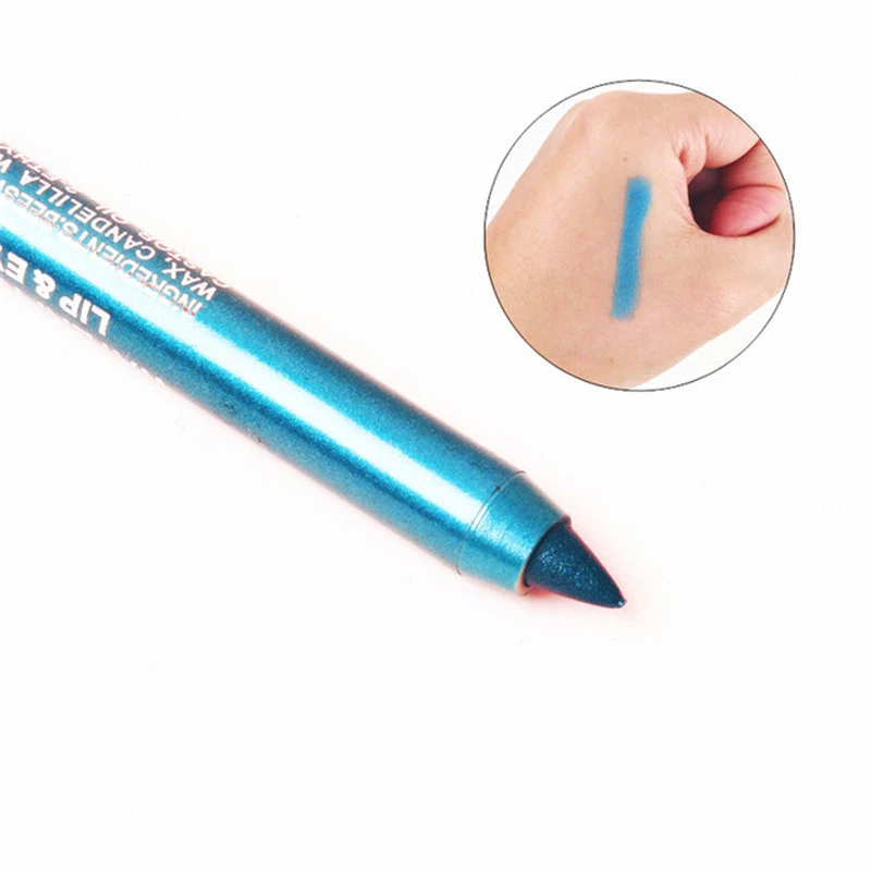 09 12 цветов, блестящий карандаш для подводки глаз, стойкий водостойкий, сексуальный цвет, яркие подводки для глаз, пигмент, черный, коричневый, красный цвет, макияж, карандаш, инструмент - Цвет: 09