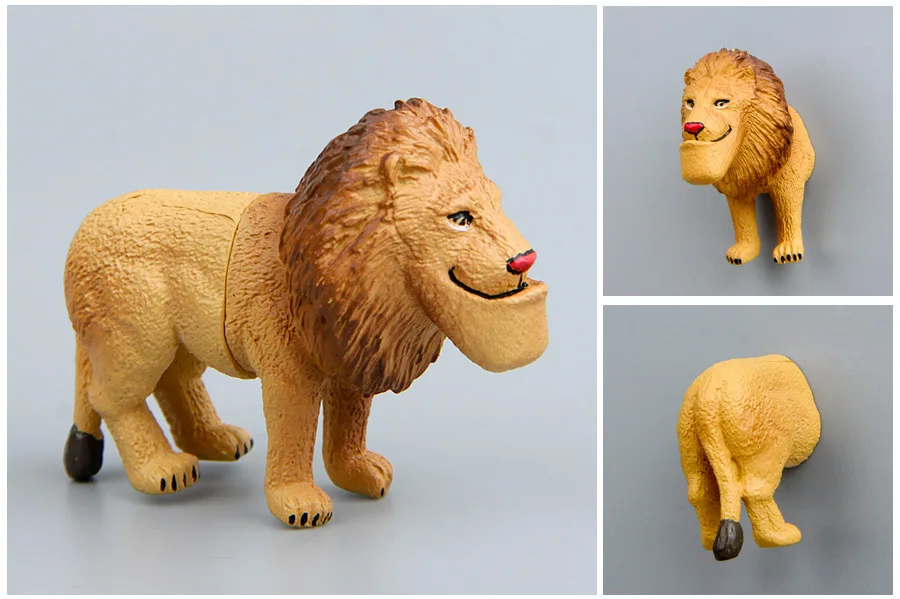 Плоский подбородок животное панда Лев Дельфин игрушка крокодиловая трехмерная