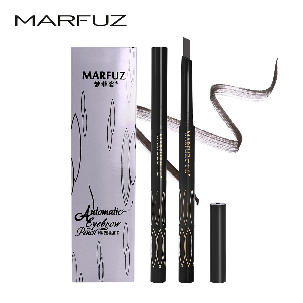 MARFUZ 2in1 2 головки Водонепроницаемый бровей Pen Penciel автоматический карандаш для