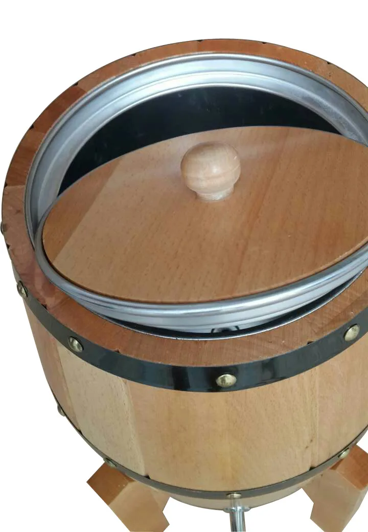 3L пивная бочка винный БОЧОНОК БАР гостиничные комплекты природа деревянный бочонок украшения Нержавеющая сталь облицовка ведро Железный кран