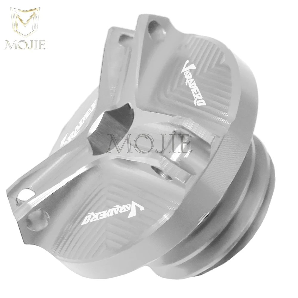M20x2.5 Silver M20* 2,5 вилка мотоцикла винт крышки двигателя заливочного отверстия сливная заглушка болт моторное масло Кепки для Honda XL1000/XL1000V варадеро - Цвет: M20x2.5 Silver