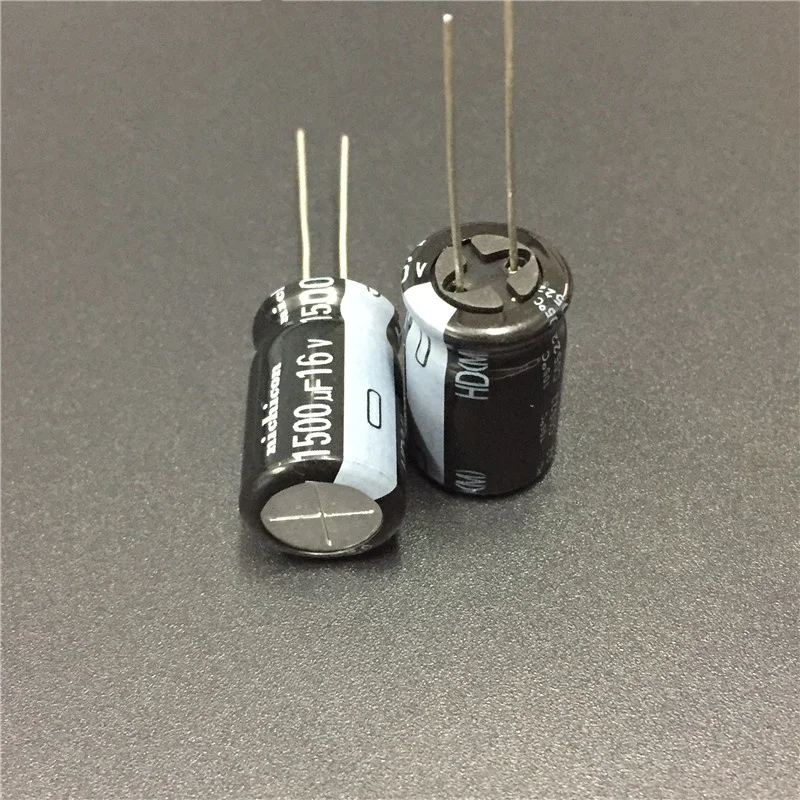 10 шт. 1500 мкФ 16В NICHICON HD серии 12 5x20 мм Супер Низкое сопротивление 16V1500uF алюминиевый