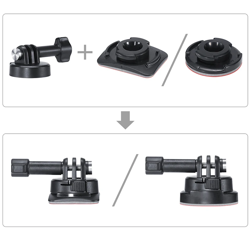 Ulanzi Accessories for Osmo Action Camera Mount Holder Adapter with 3M Paste Stick Gopro Quick Instal | Электроника