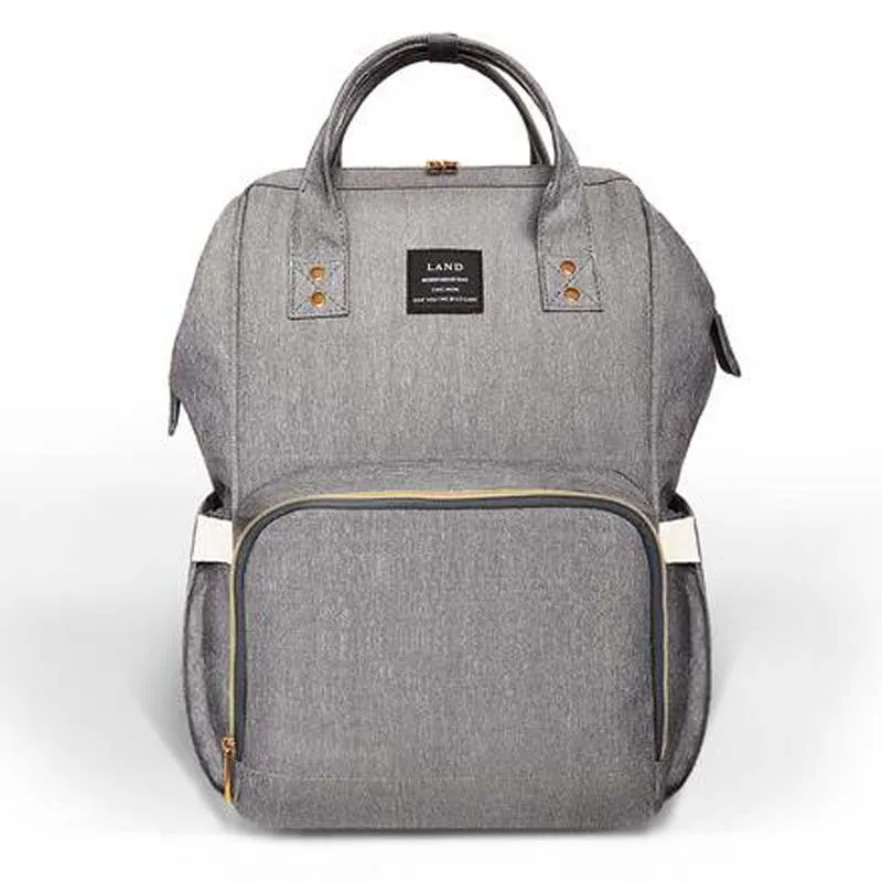 Linen Grey Большая вместительная Детская Сумка водонепроницаемая сумка для подгузников Рюкзак Mochila LAND оригинальная сумка для подгузников Bolsas Maternidade - Цвет: Linen Grey