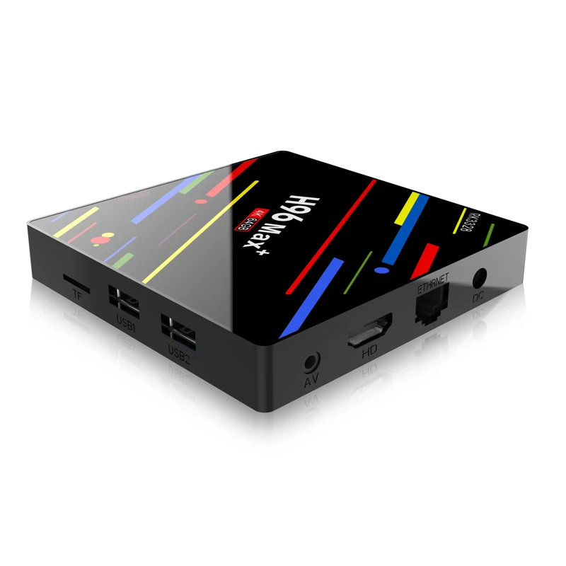Франция Европа IP tv box Android tv box H96 MAX+ 4G 64G с SUB tv 1 год арабский Румыния Германия испанско-португальский США IP tv