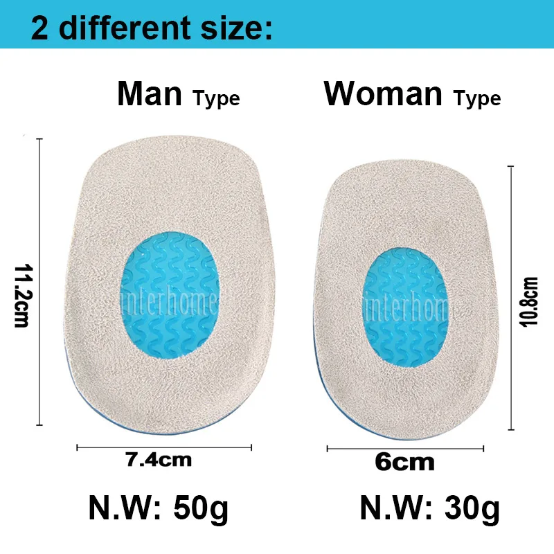 Силиконовые подушечки для лечения проблем с пяткой облегчающие усталость боли в