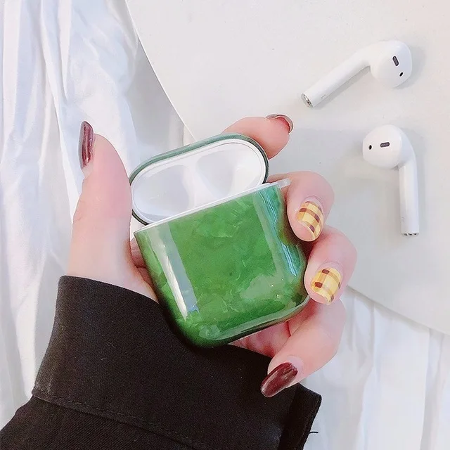 Роскошный мягкий чехол из ТПУ с мраморным мрамором для Apple Airpods, защитный чехол, чехол с Bluetooth для наушников, чехол для зарядки AirPod