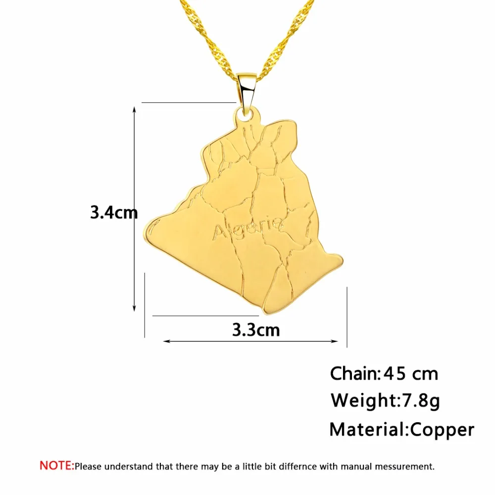 Ожерелье с медным кулоном Cxwind ожерелье индийской картой из серебра и золота в