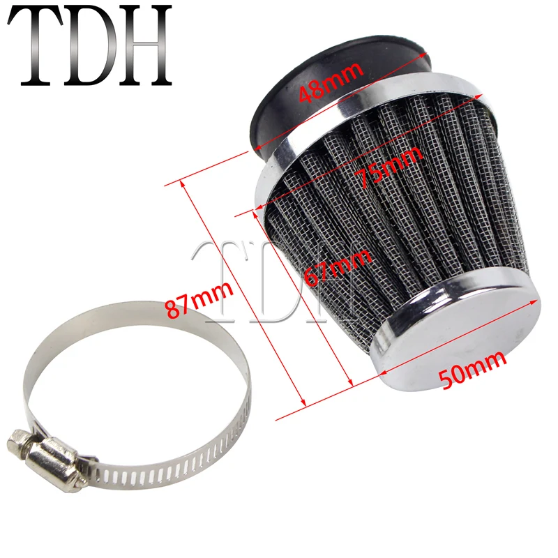 Воздушный фильтр для мотоцикла 48 мм сменные детали мотоциклов Yamaha Suzuki Kawasaki Honda