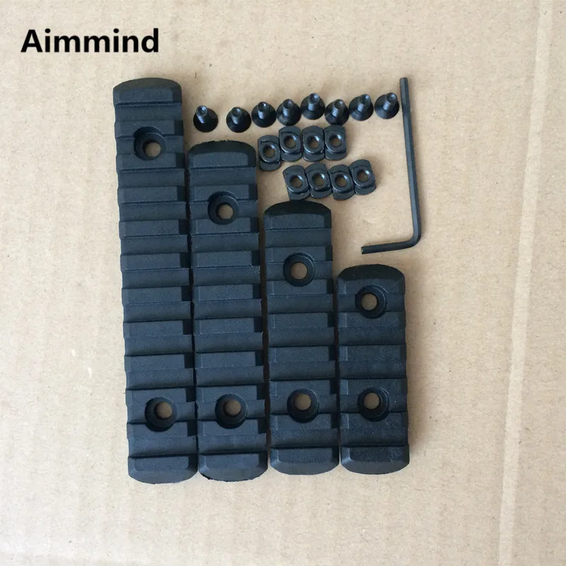 

AR15 rail - Airsoft Polymer Black M-Lok Picatinny/Weaver Rail Handguard Section AR-15 MLOK Handguard 20mm Picatinny Rail