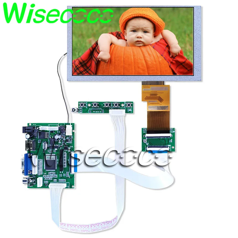 full kit 6,2 дюймовый ЖК-экран HSD062IDW1 A00 A01 A02 сенсорный экран с HDMI VGA 2AV 50 PIN драйвер платы ttl LVDS плата контроллера - Цвет: full kit