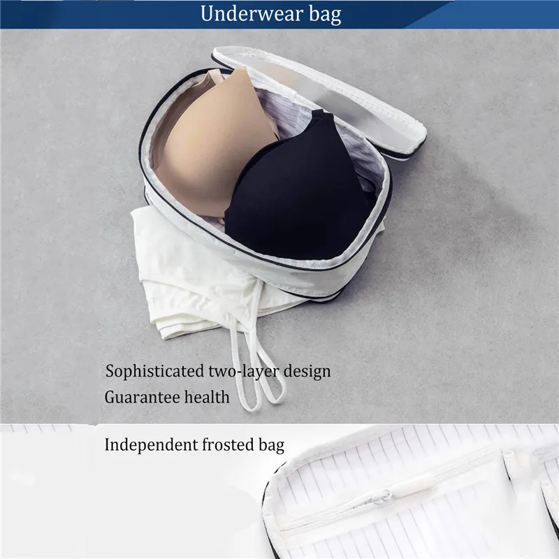 Underwear StorageBag 90Fun DuPont бумажная сумка для хранения портативная Одежда Нижнее белье Сумка водонепроницаемая дорожная сумка для хранения одежды и гардероба - Цвет: Underwear StorageBag