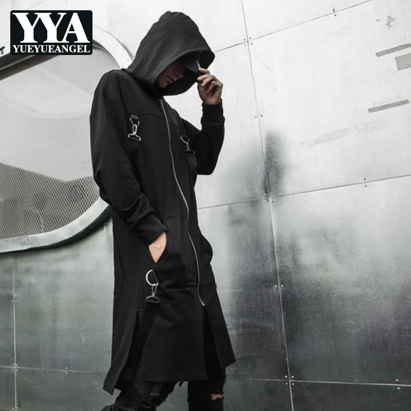 Футболка мужская длинная с длинным рукавом свитшот на молнии худи подиумная