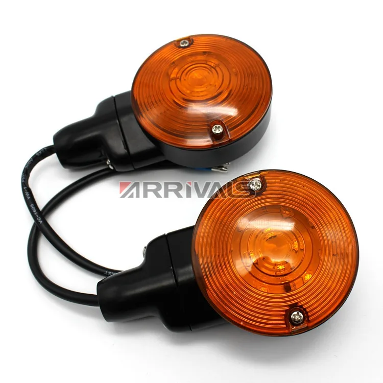 Янтарная линза Передняя плоская Поворотная сигнальная лампа для Harley Touring Electra Tour