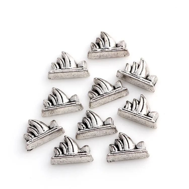 20 шт./лот металлические подвески в виде сиднейского оперного домика для