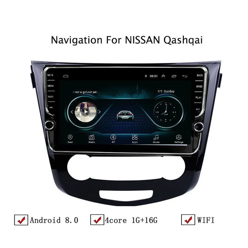 10 1 "Android 8 автомобильный gps навигатор для Nissan Qashqai X Trail 2016 2018 Автомагнитола стерео