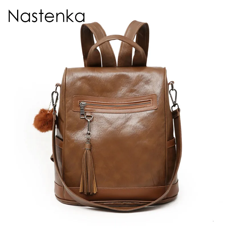 Nastenka Women Anti-Theft Backpack School Bag For Teenager Girls Backpacks Teenage Girl Woman Travel | Багаж и сумки