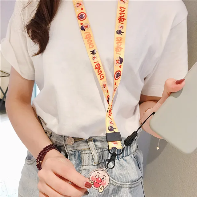 Neck/Wrist Strap Cartoon Bear Girl Cat Pattern Phone Lanyard For Camera USB Flash Drives ID Card Keys Hang Rope | Мобильные телефоны