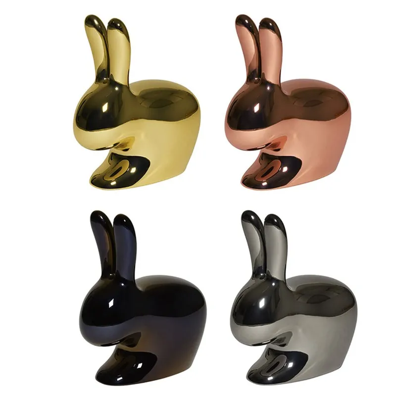 

Abstract Plating Rabbit Chair Stefano Giovannoni Living Room Hotel Mall Commercial FRP Leisure Chair Stool R1931