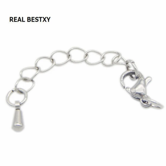 Реальные застежки BESTXY 50 шт./лот из нержавеющей стали застежки-карабины ювелирные