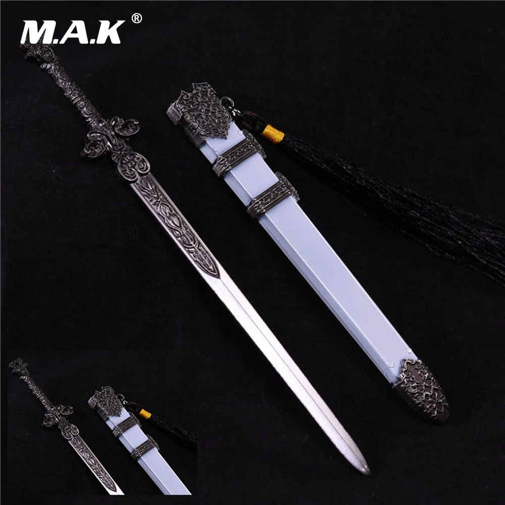 

1/6 Scale Figure Accessories Black Metal Ancient Weapon Model Toy Sword Scabbard Toys for 12'' Solider Action Figure