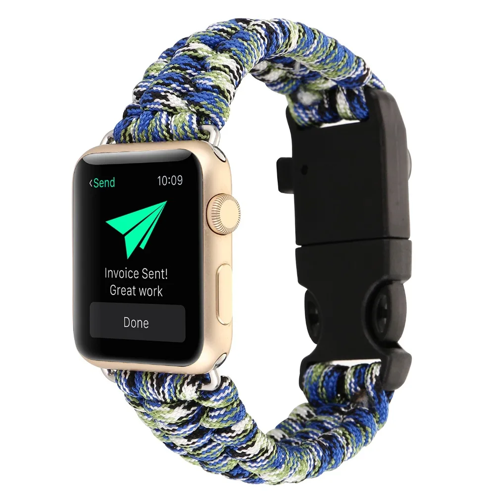 Тканый Шнур для Apple Watch ремешок iwatch 42 мм 38 | Наручные часы