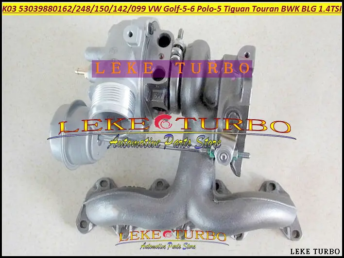Турбо K03 для VW Golf 5 6 Polo Tiguan Touran btk BLG calb 1.4L TSI 53039700248 53039700162 53039700150 53039700142 5303700099 |