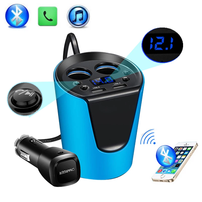 Fm передатчик 2019 mp3 плеер Bluetooth автомобильный комплект громкая связь звонок