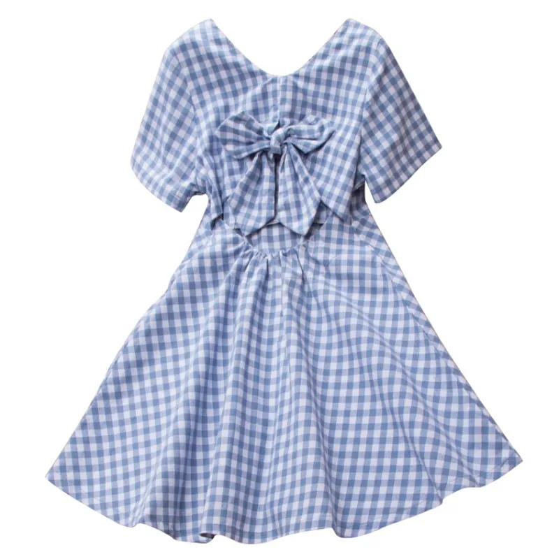 Платье для маленьких девочек милые детские платья в клетку детская одежда