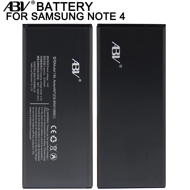 Бренд ABV Замена Батарея EB-BN910BBE EB-BN910BBC для samsung GALAXY note4 NOTE 4 SM-N9100 N9109W | Мобильные