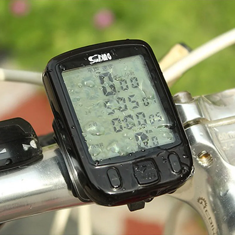 Multifunction Bicycle Computer SD 563B Waterproof LCD Display Cycling Bike Odometer Speedometer with Green Backlight Hot sale | Спорт и
