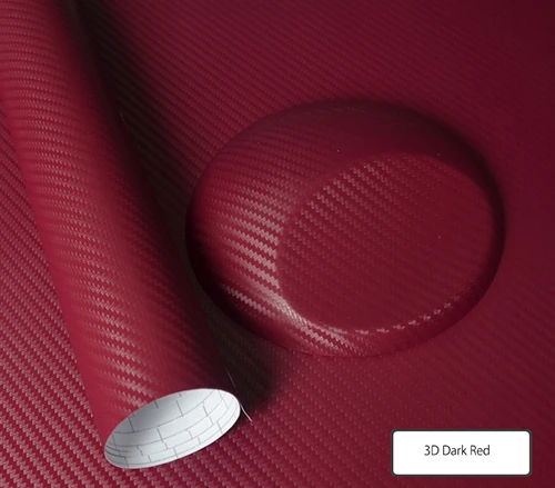 3D Dark Red Car styling 200x50 см 3D 4D углеродного волокна виниловой пленки Водонепроницаемый с Розничная упаковка мотоцикл наклейки на авто автомагнитола стикеры инструмент наклейки на автомобильходовые огни для автосигнализация - Название цвета: 3D Dark Red