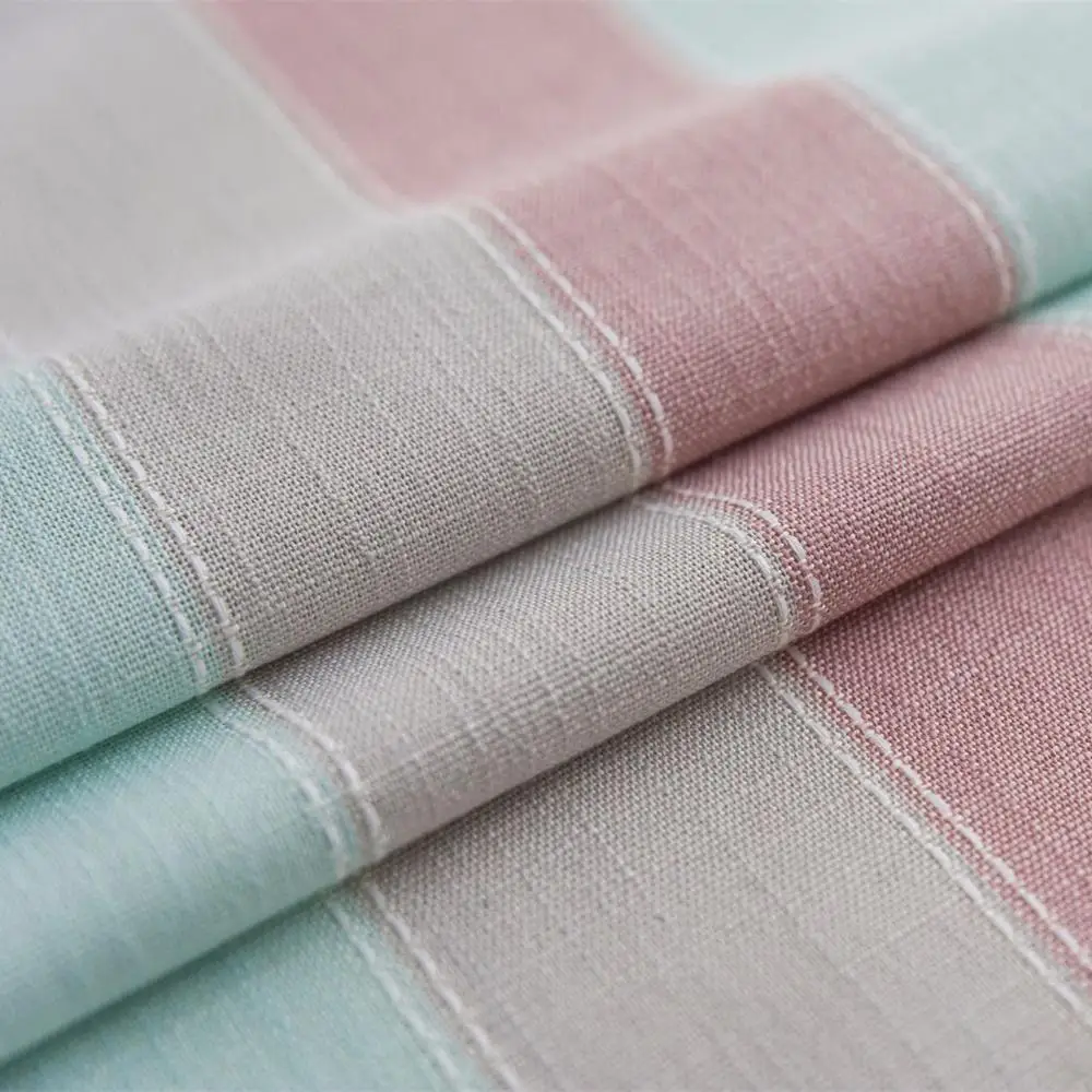 Модная Водонепроницаемая скатерть Розовая синяя прошитая для стола в полоску