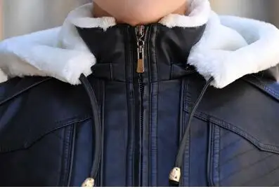 2018 меховое пальто новая зимняя кожаная куртка плюс бархатная теплая Корейская