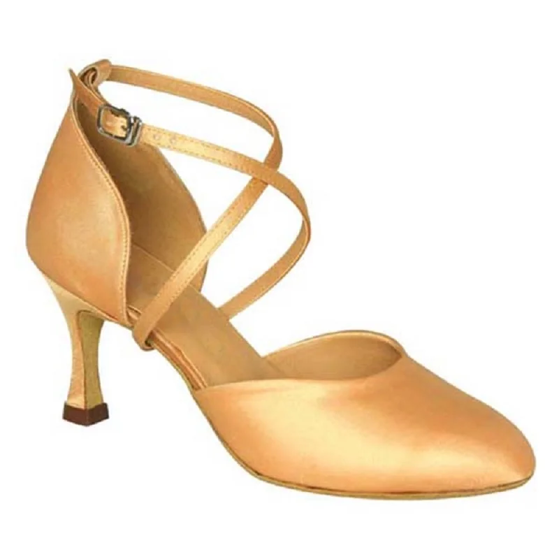 Высота каблука 7 см; Zapatos De Baile Salsa; атласная обувь; цвет коричневый, хаки, черный, коричневый; удобные женские туфли для бальных танцев; размеры США 4-12; NB020