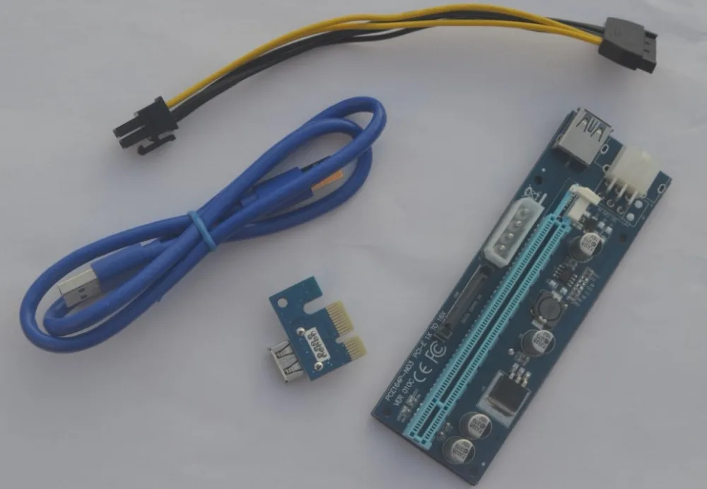 1 компл.. Ver 010c pci-e PCI E Экспресс 1X к 16X Riser Extender Card SATA 15 Булавки 6 4 3 питание |
