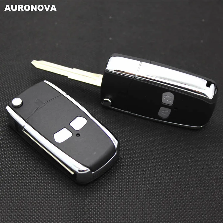 AURONOVA новый обновленный откидной Корпус ключа для Mitsubishi Lancer 2 кнопки