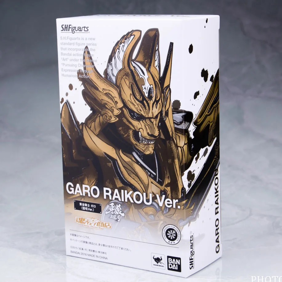 100% Оригинальные эксклюзивные фигурки BANDAI Tamashii Nation S.H. Фигуртс (SHF) Garo RAIKOU Ver. Из GARO |