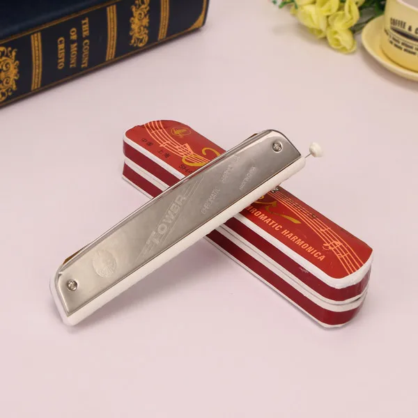 24 Отверстия хроматические гармоника рот Органы с делом Музыкальные