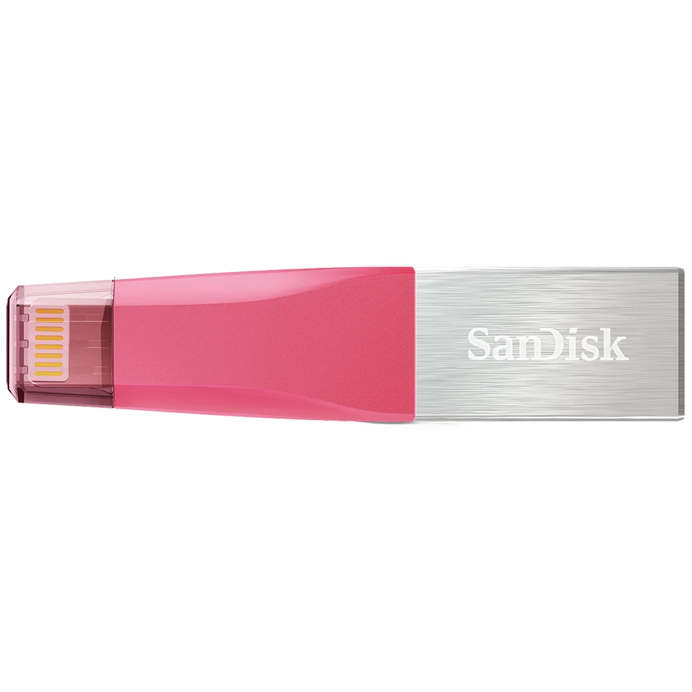 Флеш-накопитель USB SanDisk iXPand OTG с разъемом Lightning, флеш-накопитель USB 3,0, флеш-накопитель 32 ГБ, 64 ГБ, 128 ГБ, MFi для iPhone, розовый, синий, серый