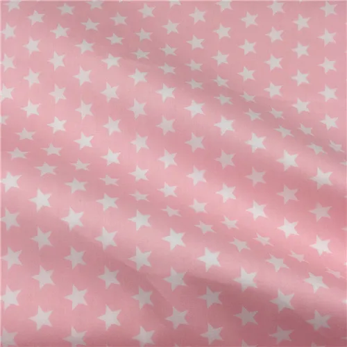 B pink star Sraekar, Розовый Единорог, звезды, хлопок, ткань, сделай сам, ручная работа, шитье, ремесло, лоскутное шитье для детского платья, лоскутное шитье - Цвет: B pink star