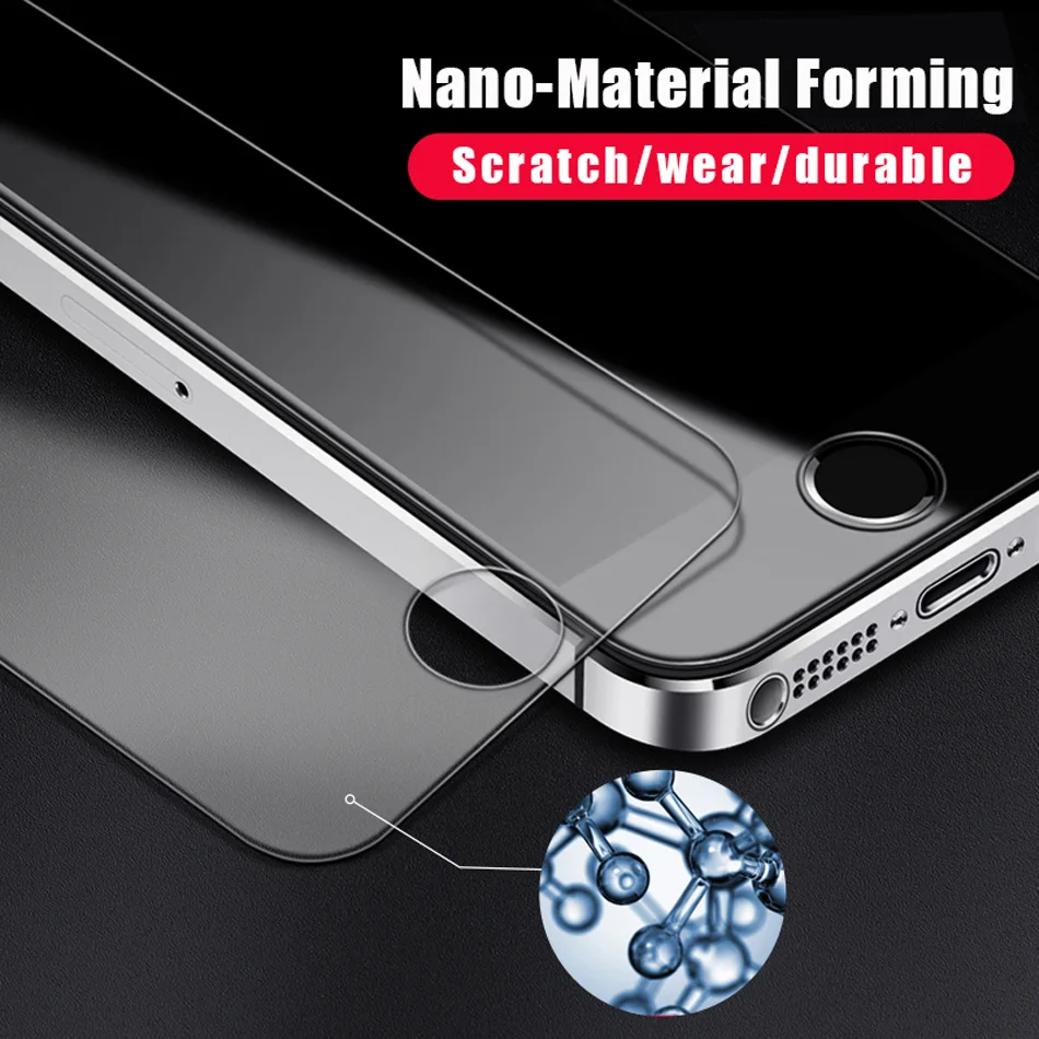 Стеклянная пленка KOLPLER для iPhone 5S закаленное стекло с защитой от царапин