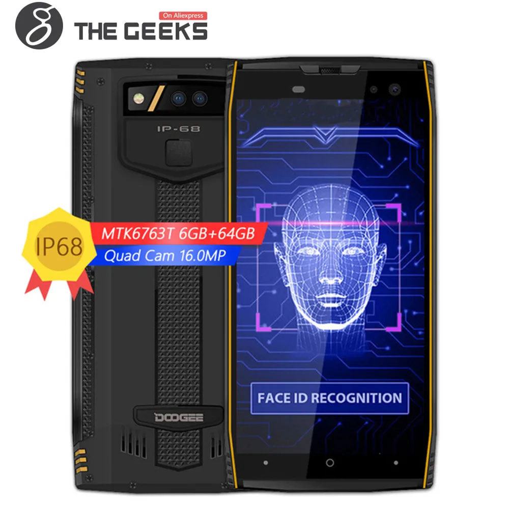 DOOGEE S50 6 ГБ Оперативная память 4G B Встроенная Helio P23 MTK 2 3 ГГц Octa Core 5 7 &quotips Экран IP68