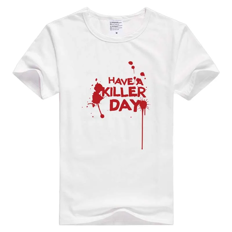 Повседневная мужская и женская футболка DEXTER с коротким рукавом на день убийцы