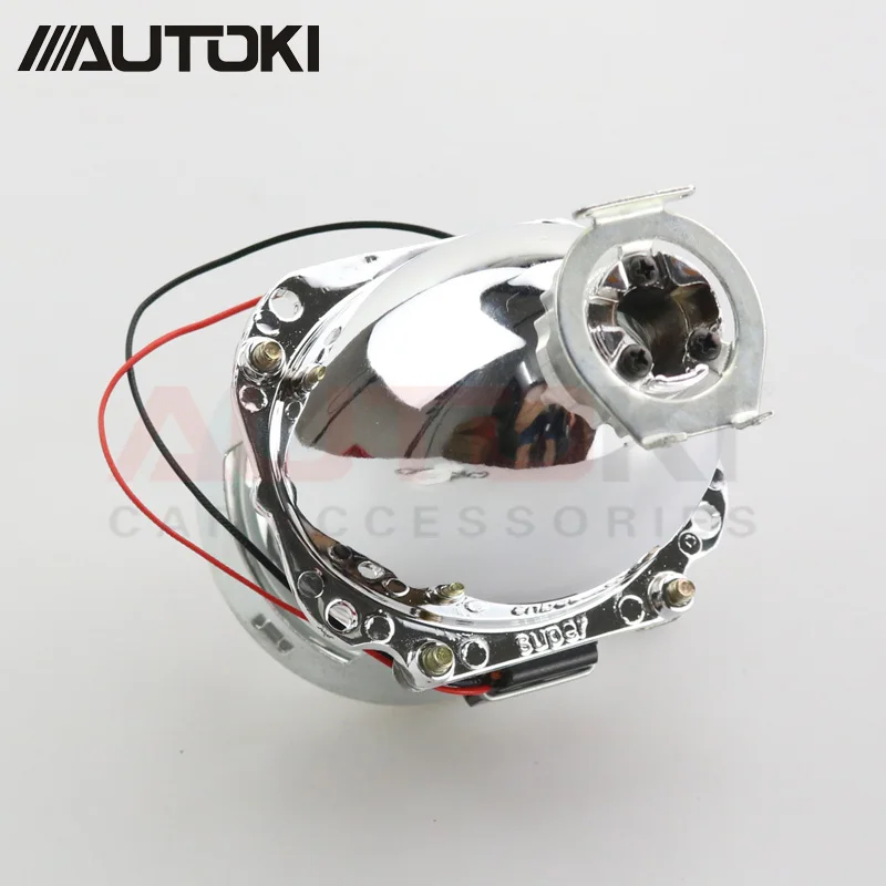 Полностью металлический 2,5 дюймов Bi xenon HID объектив проектора+ DIY маска для H1 H4 H7 caruse H1 ксеноновая лампа стайлинга автомобилей линзы для фары модернизации