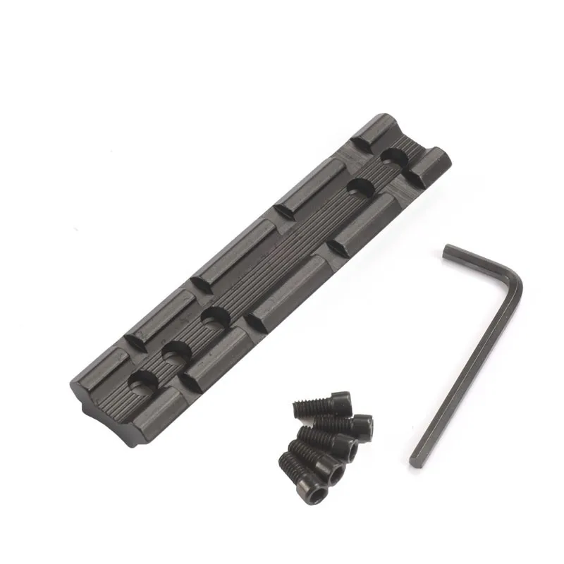 

1PC 100mm Scope Mount Converter Picatinny Rail 20mm Dovetail to Weaver Rail Mount Base Adapter For Rifle Flashlight Laser Sight
