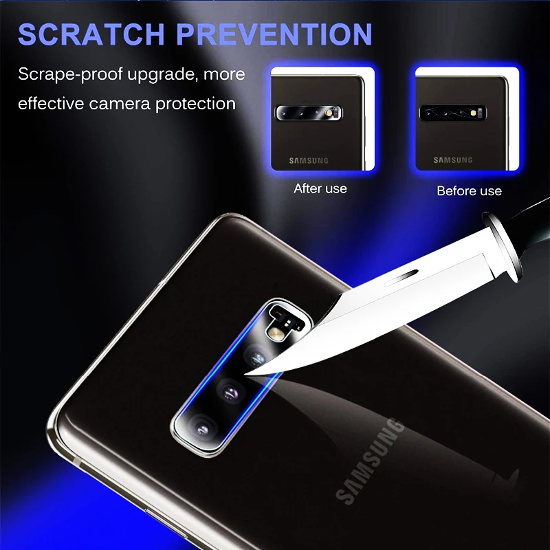 Закаленное стекло для объектива задней камеры 2 шт. пленка Samsung Galaxy S10 Plus Защита