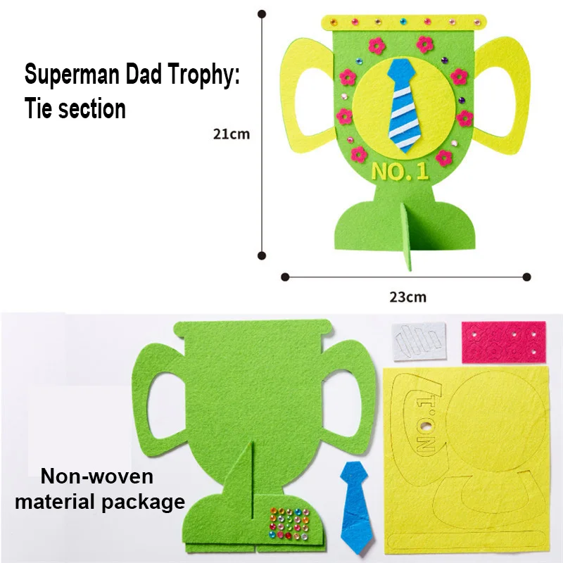 TIE SECTION Детский сад много декоративных поделок diy игрушки папа трофей/медаль ремесла детские развивающие игрушки для детей подарок девочка/мальчик Рождественский подарок - Цвет: TIE SECTION