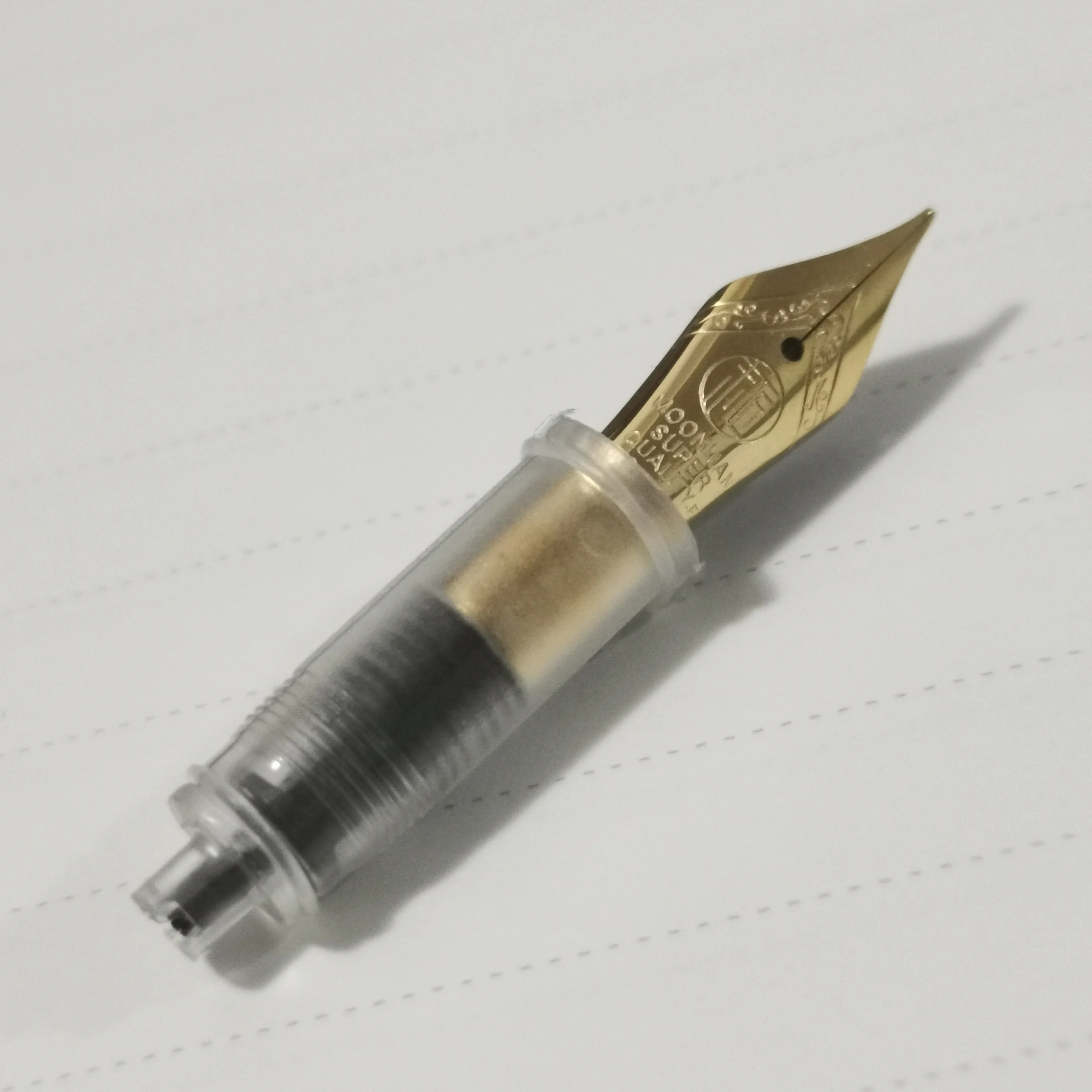 F Nib EF/F/M/0,7 мм/1,1 мм/1,9 мм сменные наконечники для Moonman M2 и mini wancai авторучка чернильная ручка, канцелярские принадлежности для офиса школы - Цвет: F Nib